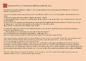 ANECDOTE DE RENE POUR L ANNIVERSAIRE 2022 DE SON PETIT FILS ENZO (2)